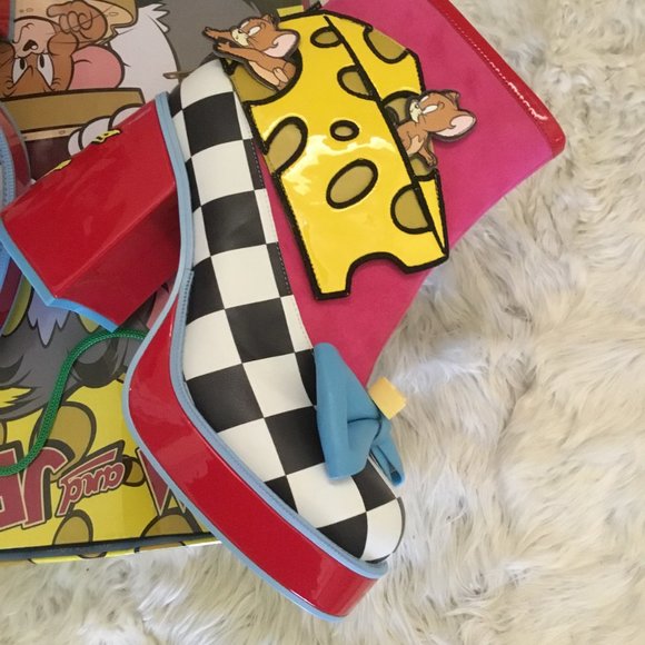 Irregular Choice X Tom and Jerry Sneaky Snack boots size 43 EU New - Picture 3 of 6